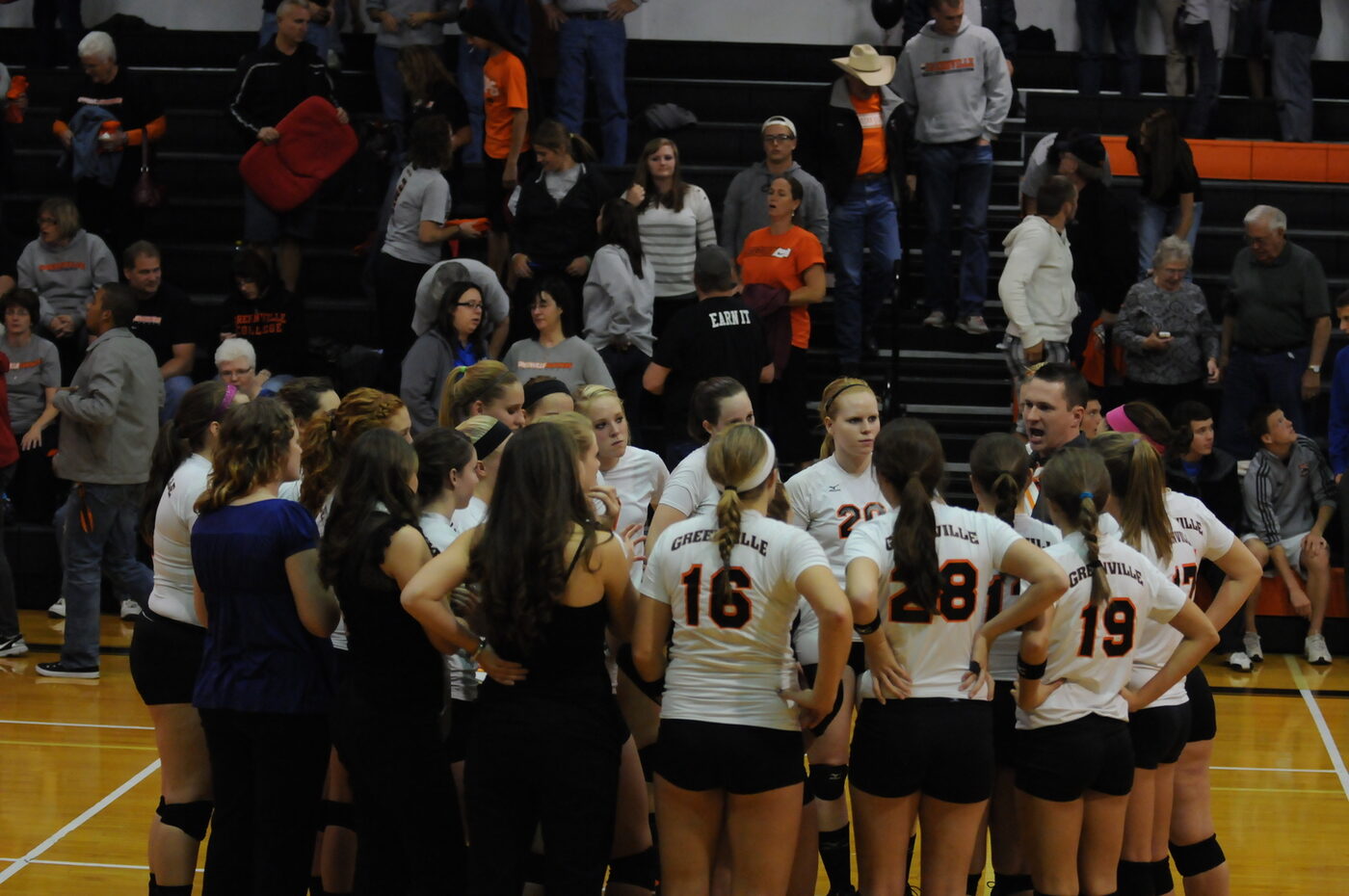 Greenville Panthers women's volleyball team photo from the 2011 season.