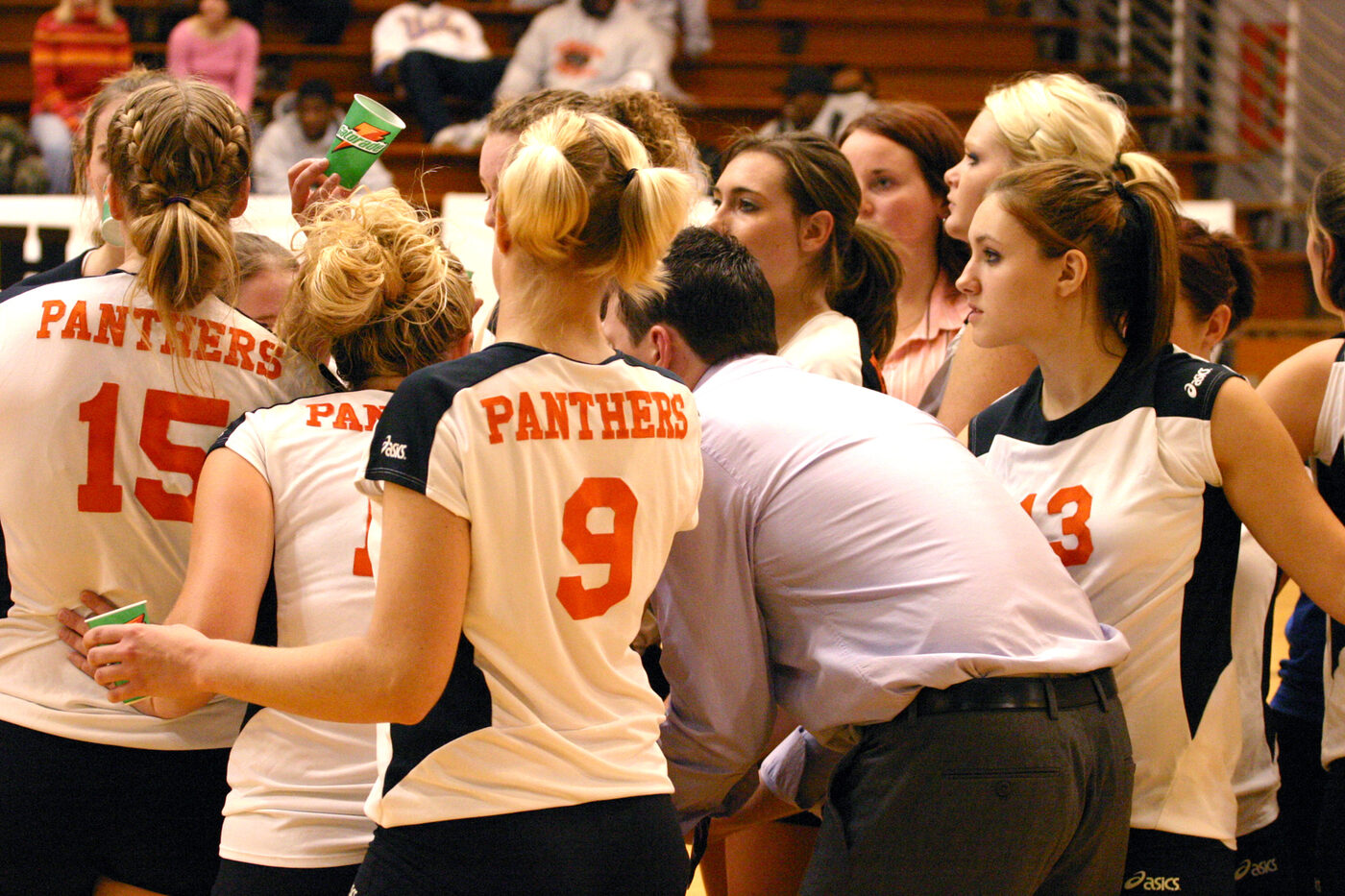 Greenville Panthers women's volleyball team photo from the 2005 season.