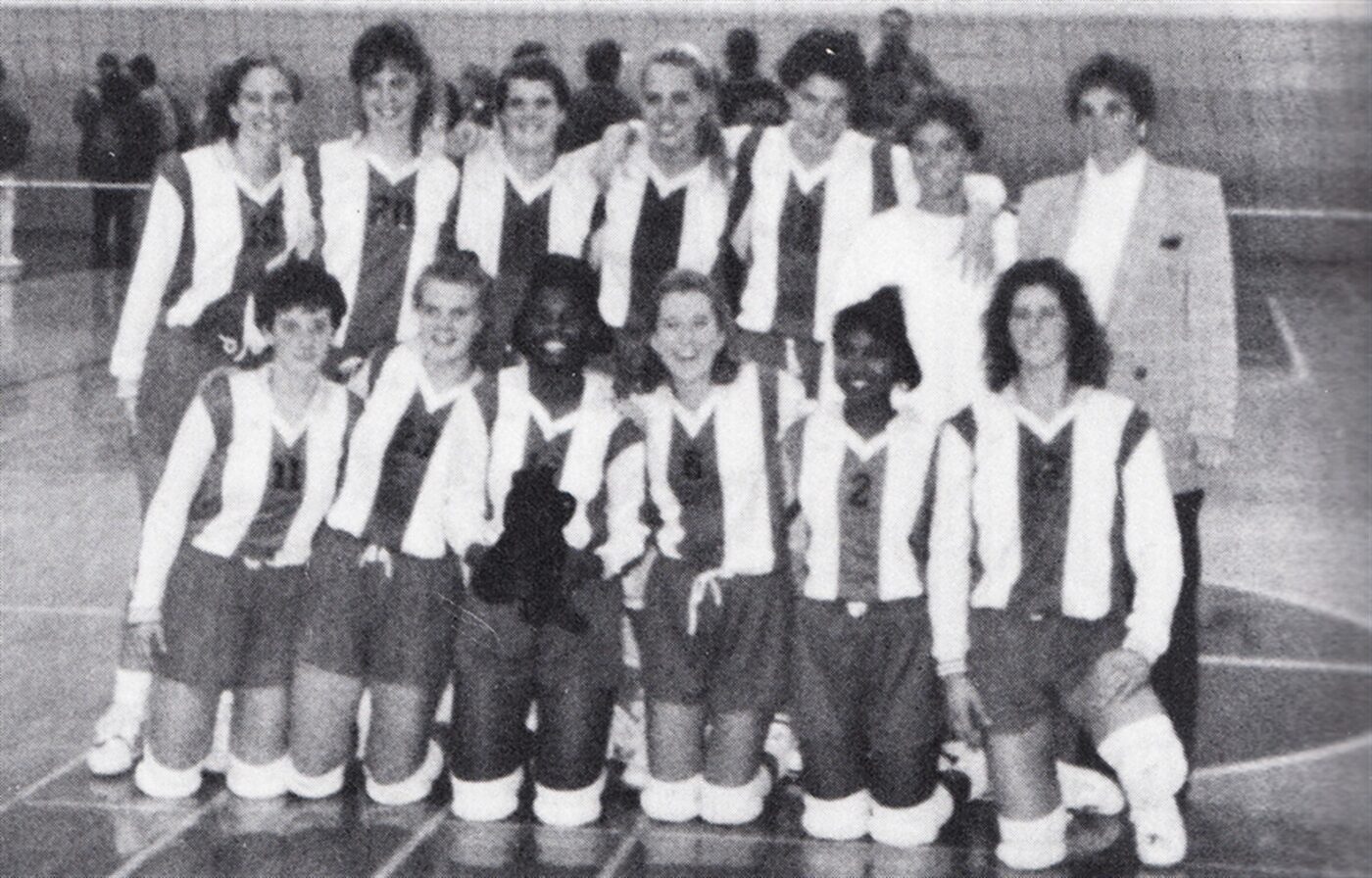 Greenville Panthers women's volleyball team photo from the 1993 season.