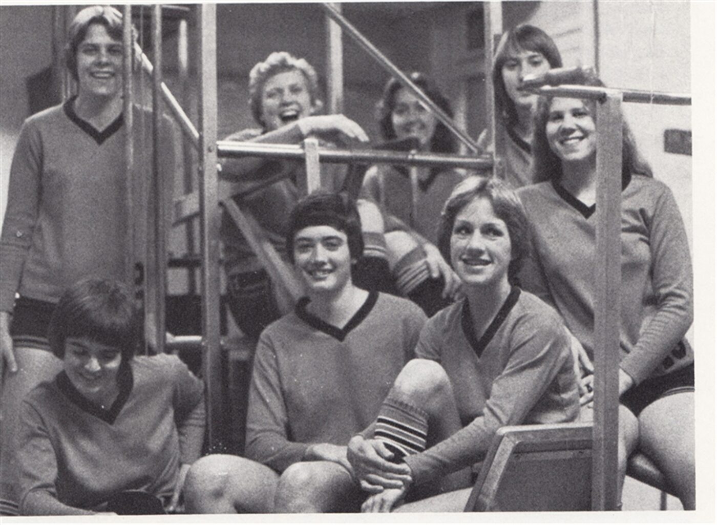 Greenville Panthers women's volleyball team photo from the 1978 season.