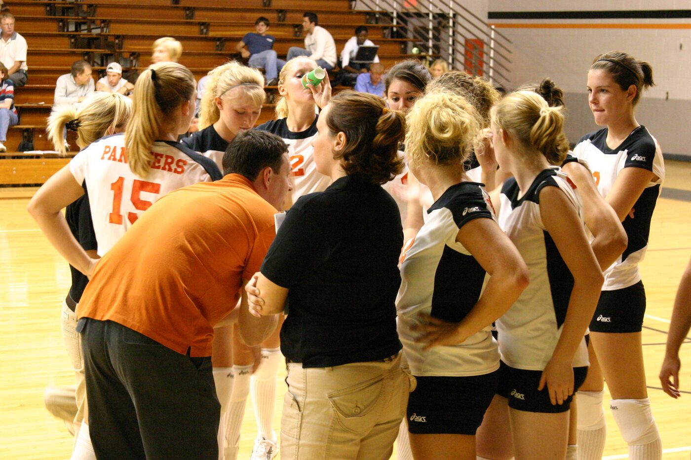 Greenville Panthers women's volleyball team photo from the 2004 season.